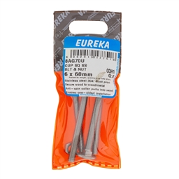8AG70 - Cup Square Bolt & Nut ST/ST
